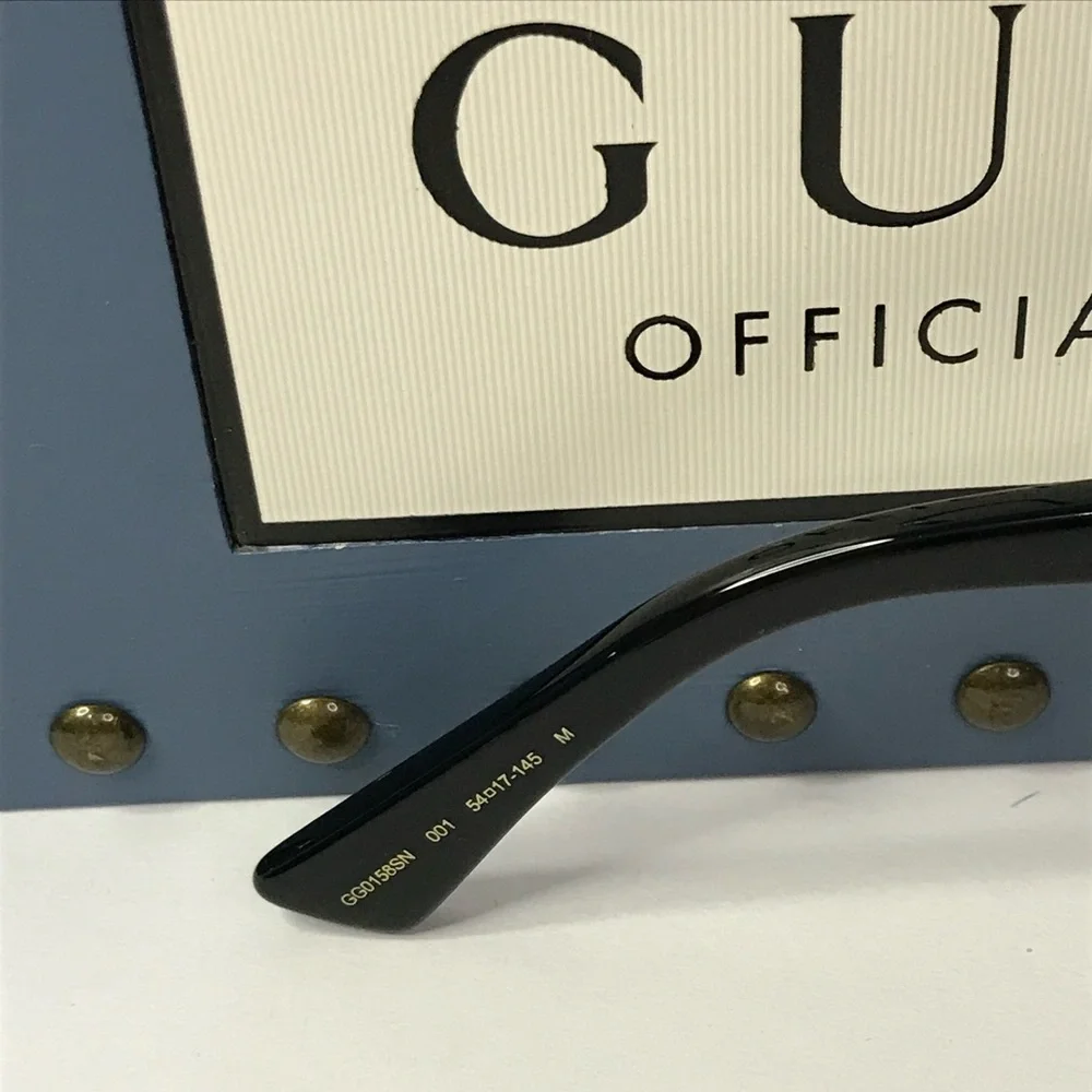 New Authentic Gucci Unisex GG0158SN 001 54mm Sunglasses